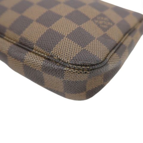 LOUIS VUITTON Pochette Accessoires Damier Brown Pouch - Coated Canvas