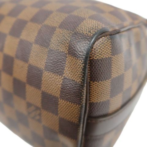 LOUIS VUITTON Speedy Bandoulière 25 Handbag, Damier Coated Canvas, Brown, With Cadena·2 Keys·Shoulder Strap