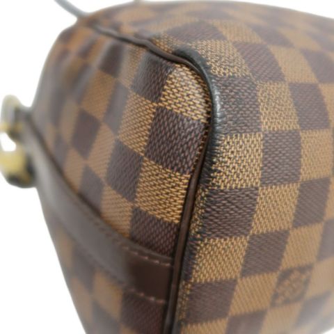 LOUIS VUITTON Speedy Bandoulière 25 Handbag, Damier Coated Canvas, Brown, With Cadena·2 Keys·Shoulder Strap