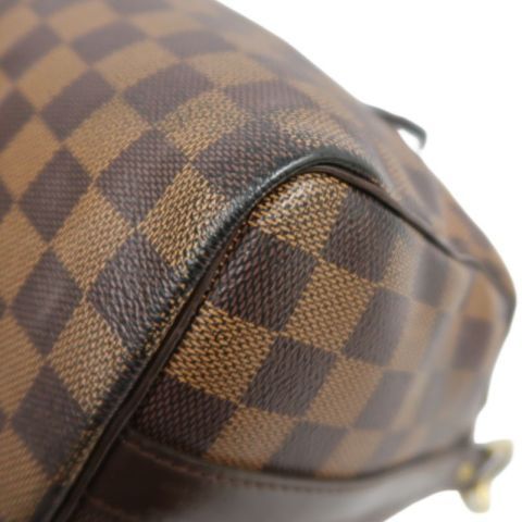 LOUIS VUITTON Speedy Bandoulière 25 Handbag, Damier Coated Canvas, Brown, With Cadena·2 Keys·Shoulder Strap