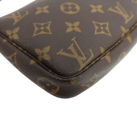 LOUIS VUITTON Pochette Accessoires Monogram Brown Underarm Pouch - Coated Canvas