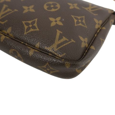 LOUIS VUITTON Pochette Accessoires Monogram Brown Underarm Pouch - Coated Canvas