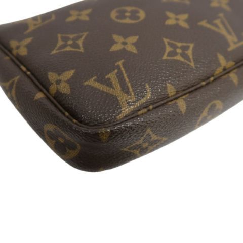 LOUIS VUITTON Pochette Accessoires Monogram Brown Underarm Pouch - Coated Canvas
