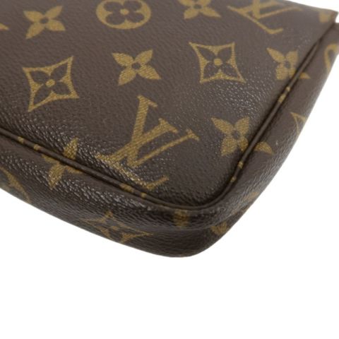 LOUIS VUITTON Pochette Accessoires Monogram Brown Underarm Pouch - Coated Canvas