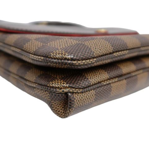 LOUIS VUITTON Damier Ebene Twice Brown Crossbody Bag