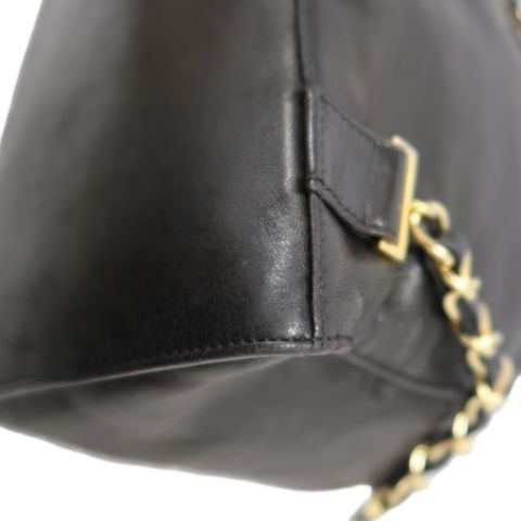 CHANEL Coco Mark Black Lambskin Backpack with Gold Hardware