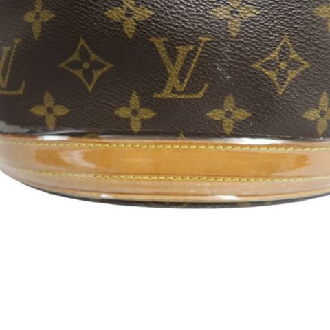 LOUIS VUITTON Bucket PM Monogram Shoulder Tote - Brown Coated Canvas with Pouch