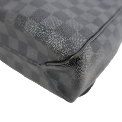 LOUIS VUITTON District MM Damier Graphite Shoulder Crossbody Bag - Black