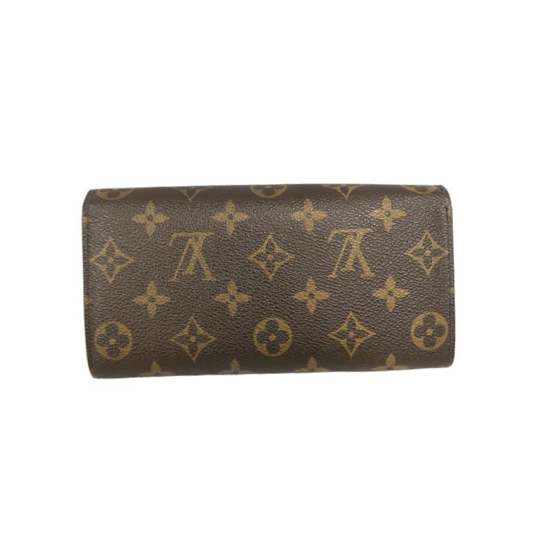 Louis Vuitton Porte-Tresor Monogram Long Wallet, Brown; LV Monogram PVC Emilie Long Wallet