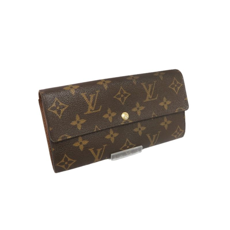 Louis Vuitton Porte-Tresor Monogram Long Wallet, Brown; LV Monogram PVC Emilie Long Wallet