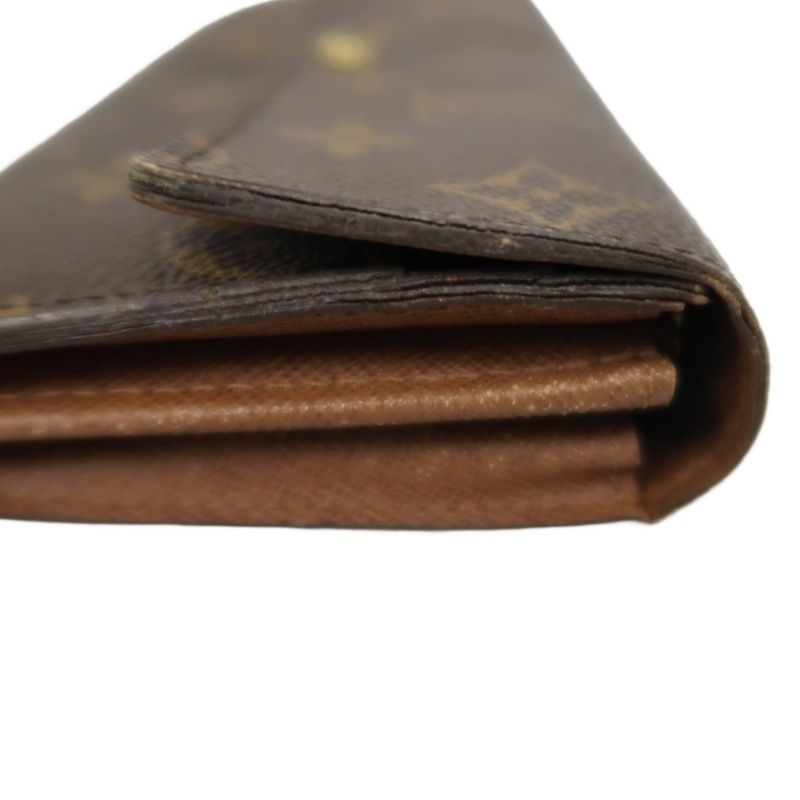 Louis Vuitton Porte-Tresor Monogram Long Wallet, Brown; LV Monogram PVC Emilie Long Wallet