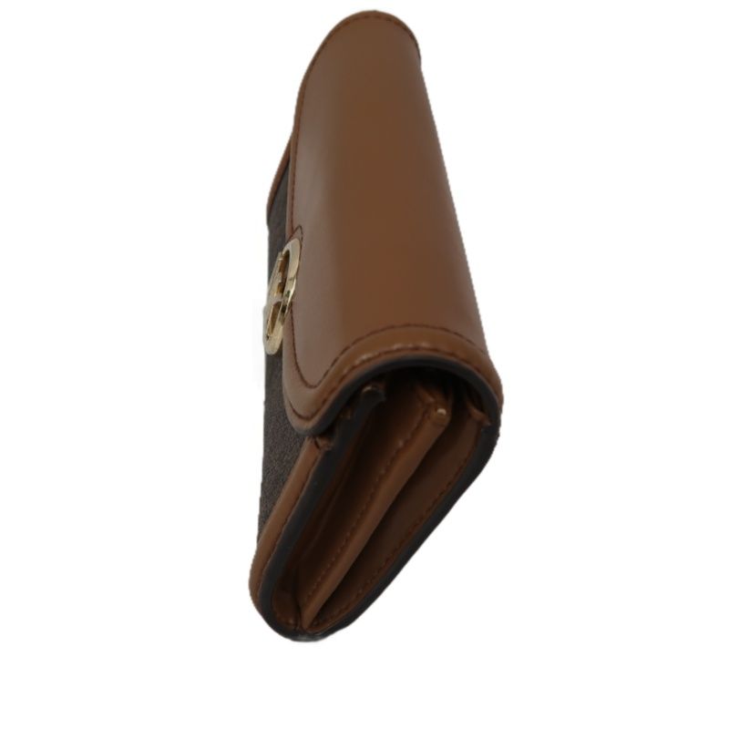 MICHAEL KORS Brown Signature PVC Wallet