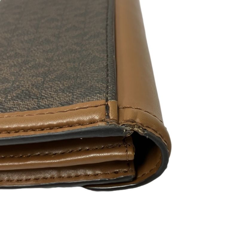 MICHAEL KORS Brown Signature PVC Wallet