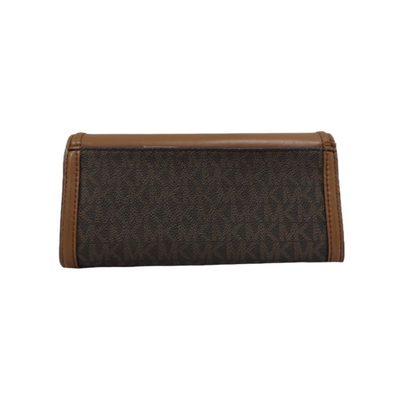 MICHAEL KORS Brown Signature PVC Wallet
