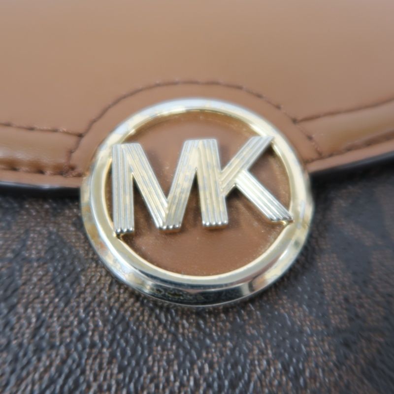 MICHAEL KORS Brown Signature PVC Wallet