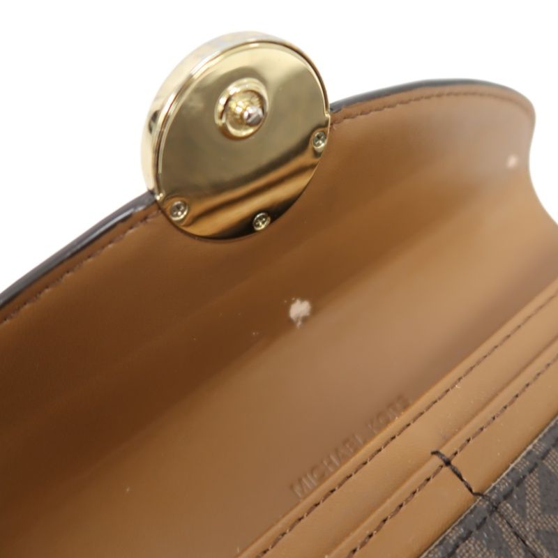 MICHAEL KORS Brown Signature PVC Wallet