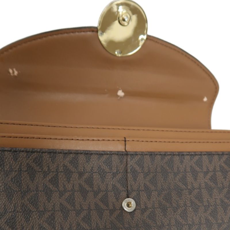MICHAEL KORS Brown Signature PVC Wallet