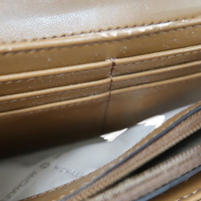 MICHAEL KORS Brown Signature PVC Wallet