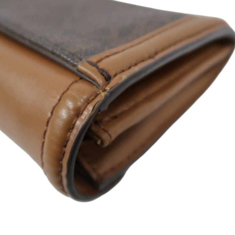 MICHAEL KORS Brown Signature PVC Wallet