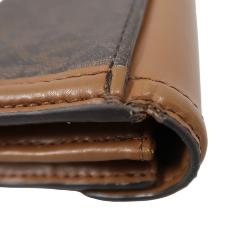 MICHAEL KORS Brown Signature PVC Wallet