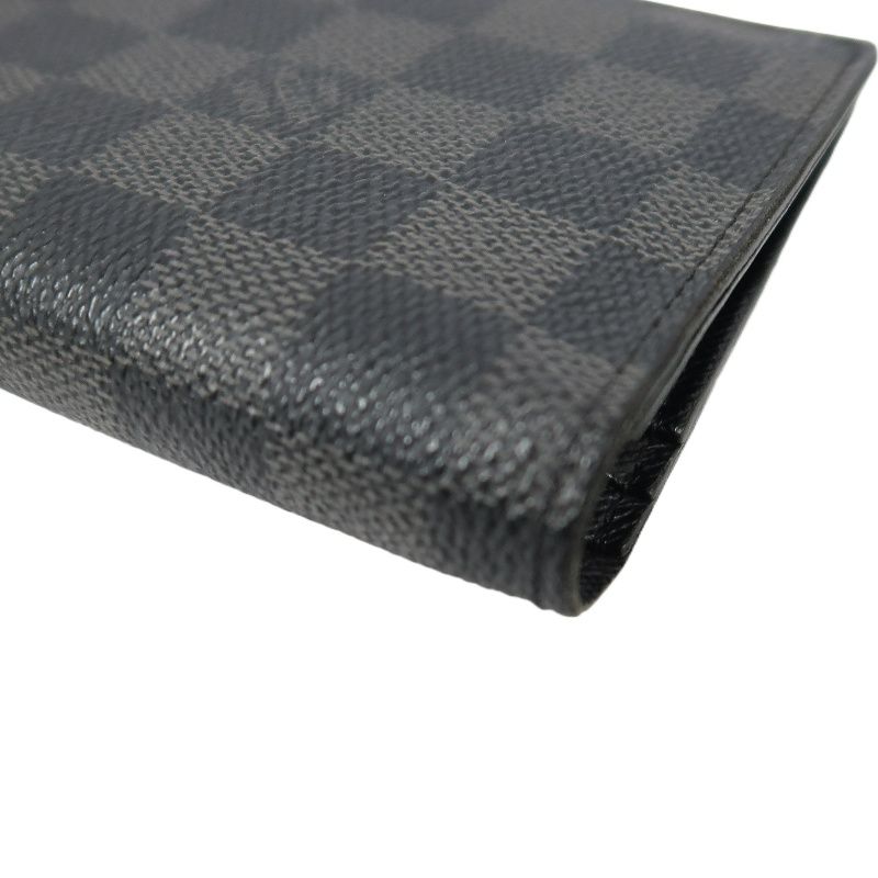 LOUIS VUITTON Damier Graphite Portefeuille Brother Black Long Wallet