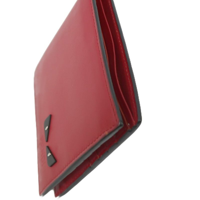 FENDI Bi-Fold Wallet, Red, Includes Dust Bag