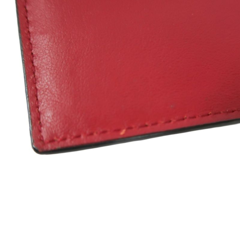FENDI Bi-Fold Wallet, Red, Includes Dust Bag