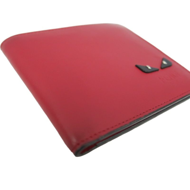 FENDI Bi-Fold Wallet, Red, Includes Dust Bag
