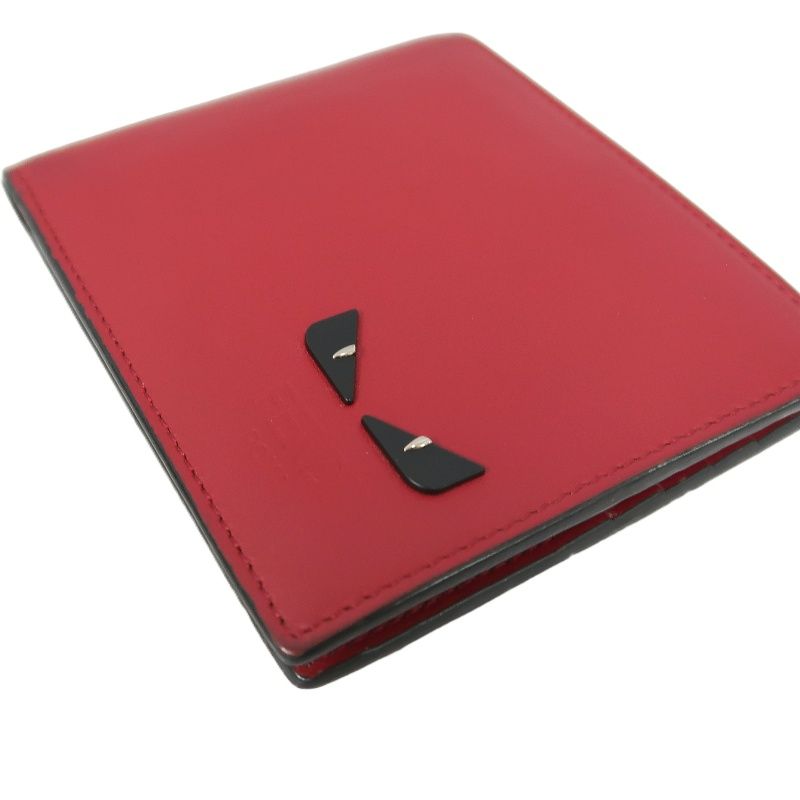 FENDI Bi-Fold Wallet, Red, Includes Dust Bag