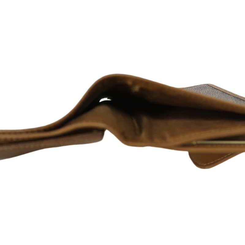 CELINE Brown Triomphe Canvas Bifold Wallet