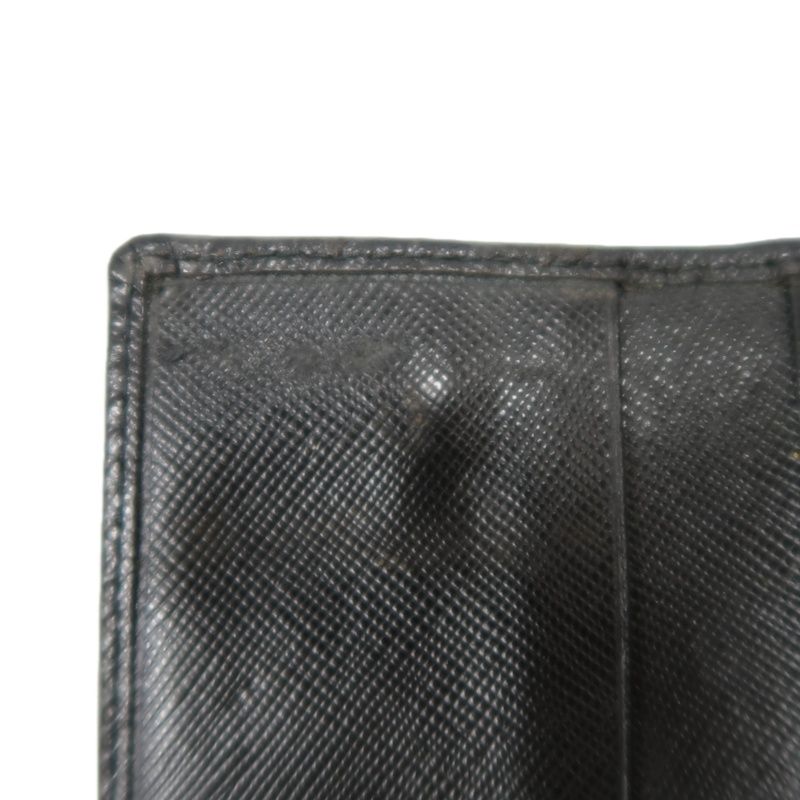 PRADA Black PVC Key Case with Card Slot and Box