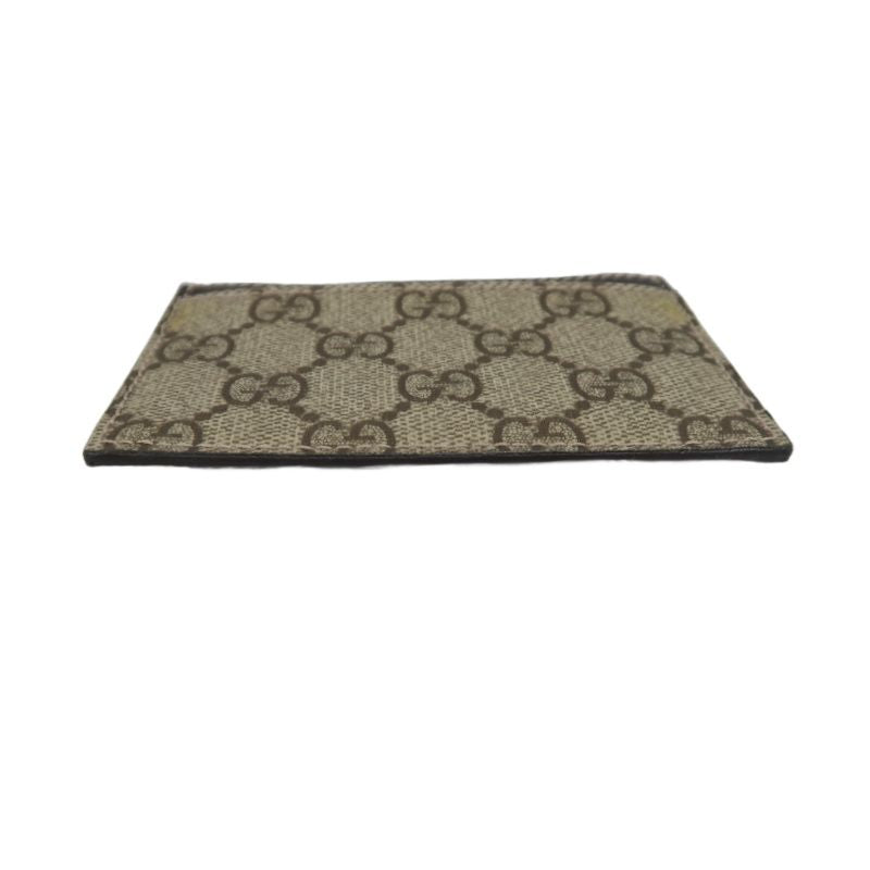 GUCCI Brown Monogram PVC Coated Canvas Card Case with Original Box Included