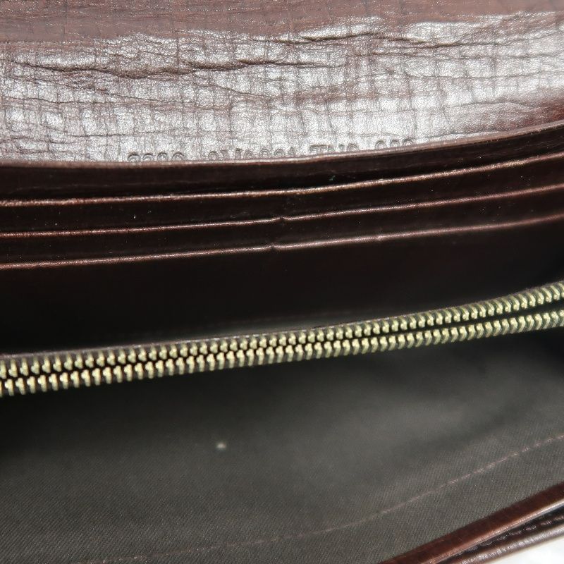 FENDI Monogram Canvas Wallet, Brown