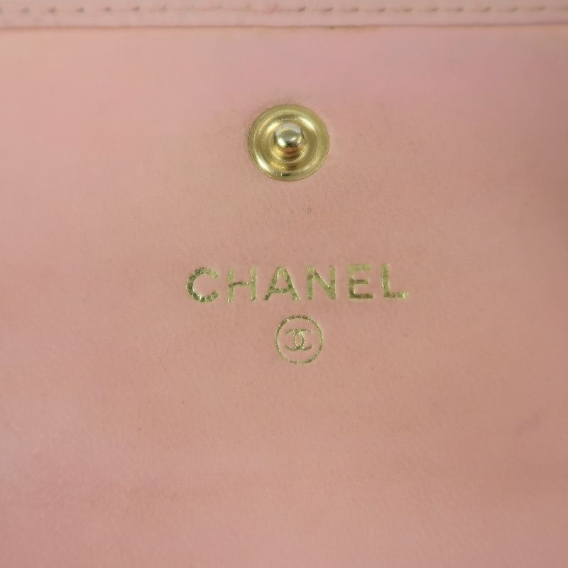 CHANEL Pink Bifold Wallet, Caviar Leather, with Original Box