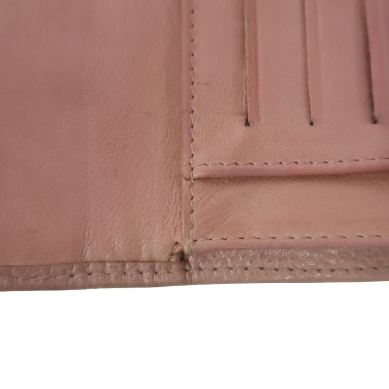 CHANEL Pink Bifold Wallet, Caviar Leather, with Original Box