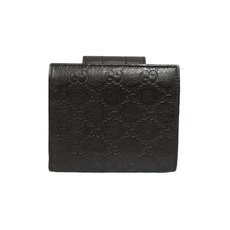 GUCCI GG Supreme Brown Leather Wallet with Box