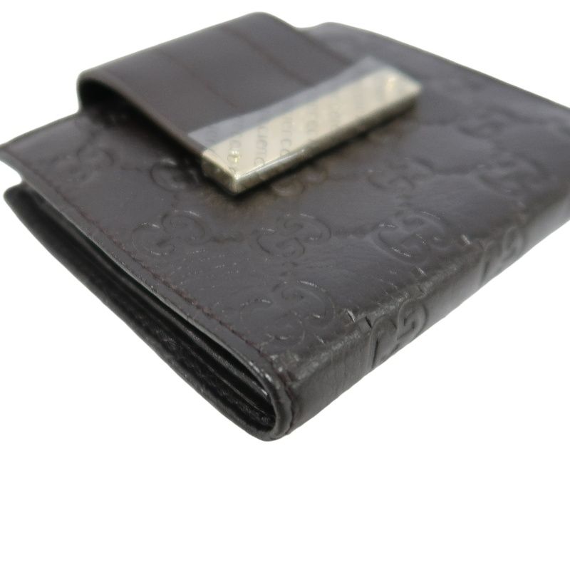 GUCCI GG Supreme Brown Leather Wallet with Box