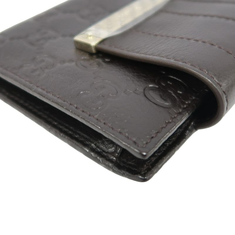 GUCCI GG Supreme Brown Leather Wallet with Box