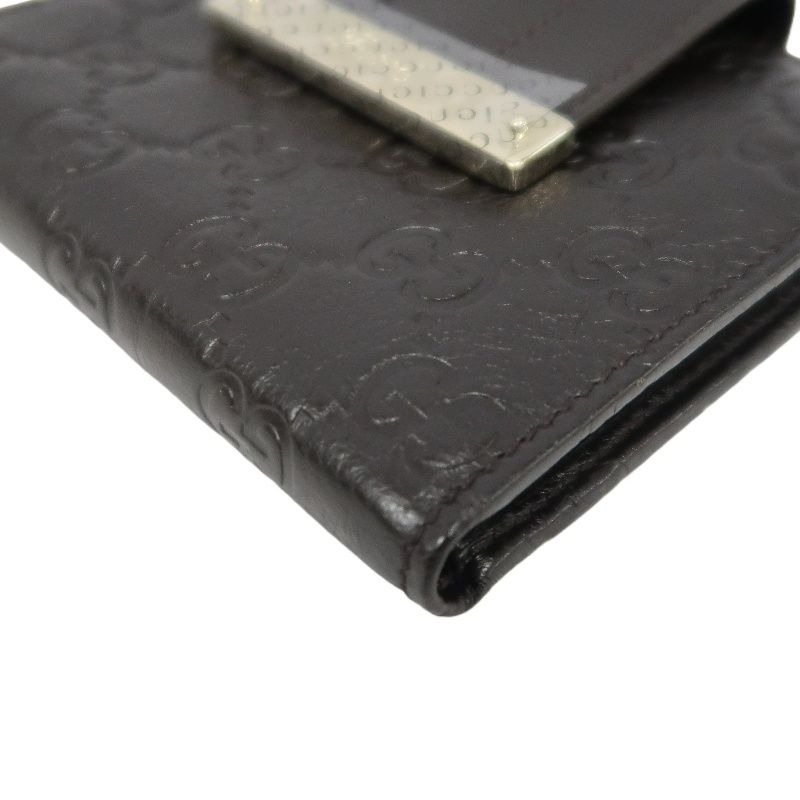 GUCCI GG Supreme Brown Leather Wallet with Box