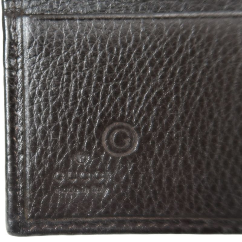 GUCCI GG Supreme Brown Leather Wallet with Box