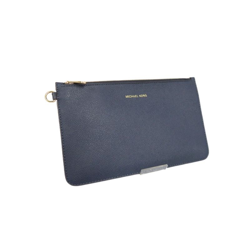 MICHAEL KORS Navy Blue Cowhide Wallet