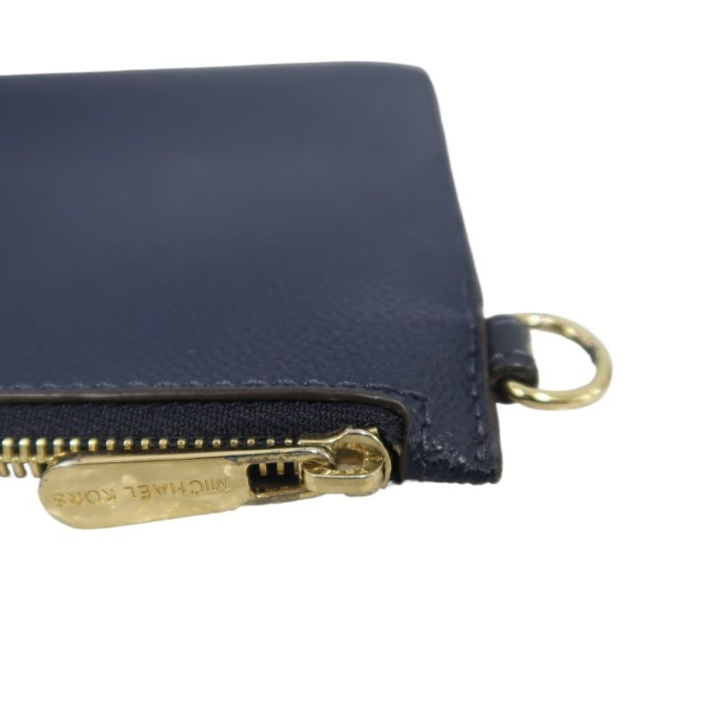 MICHAEL KORS Navy Blue Cowhide Wallet