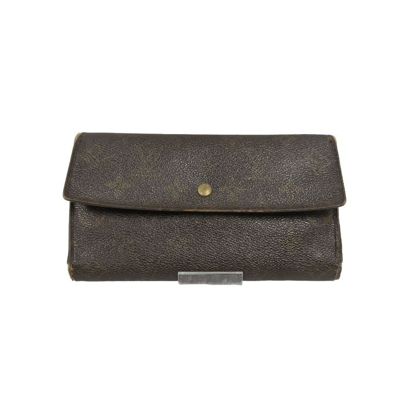 LOUIS VUITTON (LV) Monogram Brown Long Wallet (Empreinte Leather Style)