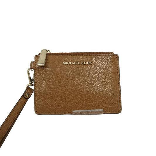 MICHAEL KORS Brown/Beige Cowhide Wallet & Card Case