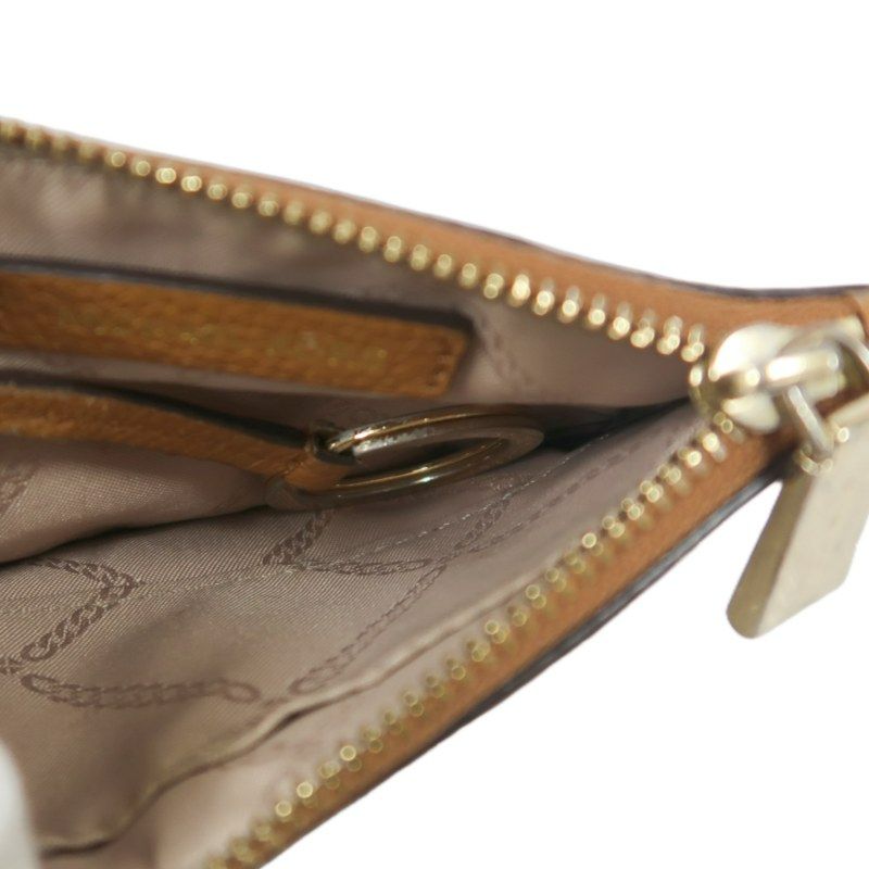 MICHAEL KORS Brown/Beige Cowhide Wallet & Card Case