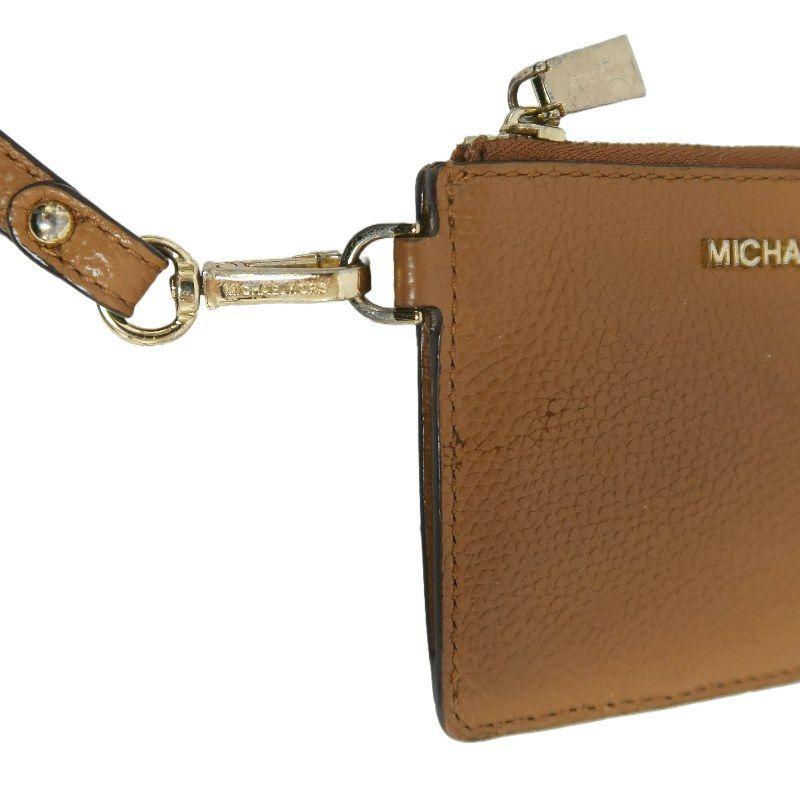 MICHAEL KORS Brown/Beige Cowhide Wallet & Card Case
