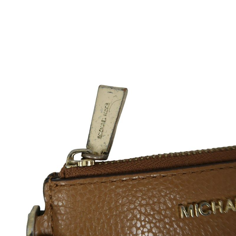 MICHAEL KORS Brown/Beige Cowhide Wallet & Card Case