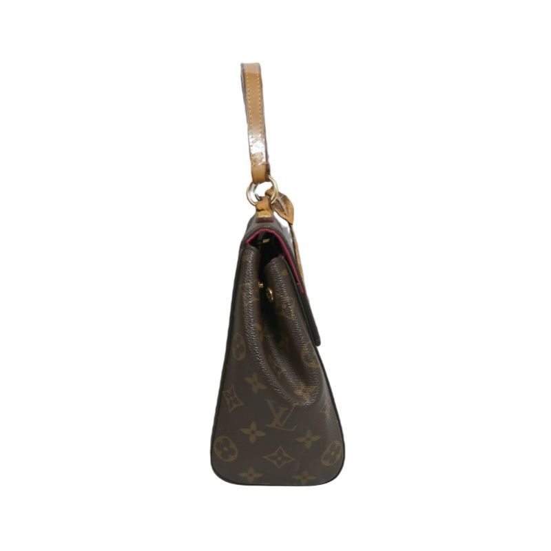 LOUIS VUITTON (LV) Cluny Monogram Handbag, Brown/Pink, Shoulder Strap Included
