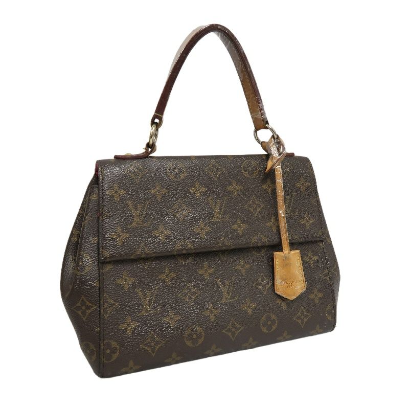 LOUIS VUITTON (LV) Cluny Monogram Handbag, Brown/Pink, Shoulder Strap Included