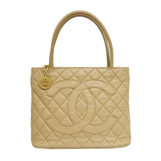 CHANEL Reissue Tote Bag, Caviar Leather, Beige with Gold-Tone Hardware